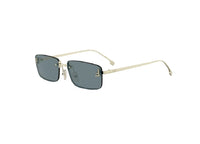 FENDI First Crystal FE4172US (32V) SUNGLASSES in yellow gold metal and blue lenses