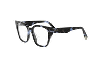 FENDI WAY FE50001I (056) Damen-Brillenfassung aus blauem Havanna-Acetat
