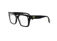 FENDI Roma FE50085I (001) schwarzes Acetat-Glasgestell