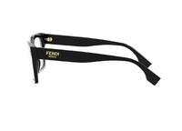FENDI Roma FE50085I (001) schwarzes Acetat-Glasgestell