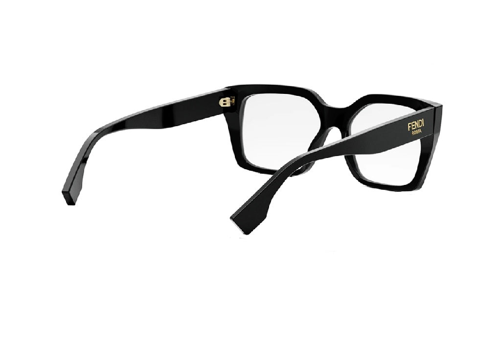FENDI Roma FE50085I (001) schwarzes Acetat-Glasgestell