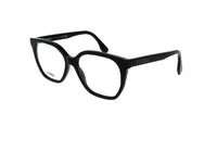 FENDI LETTERING FE50087I (001) schwarzes Acetat-Glasgestell