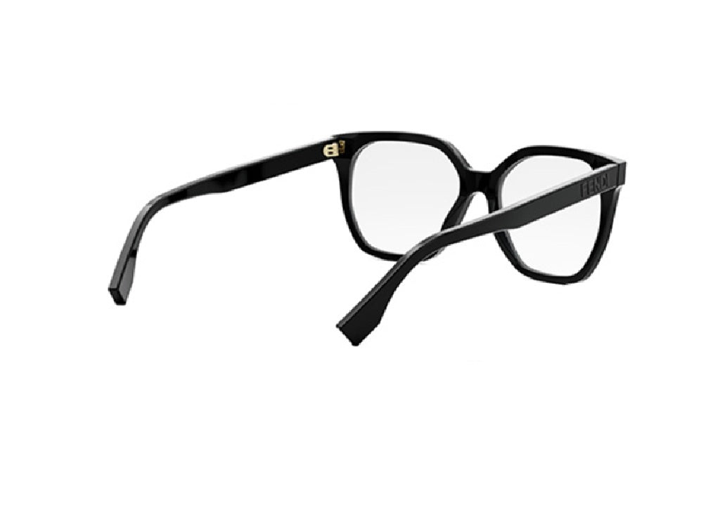 FENDI LETTERING FE50087I (001) schwarzes Acetat-Glasgestell