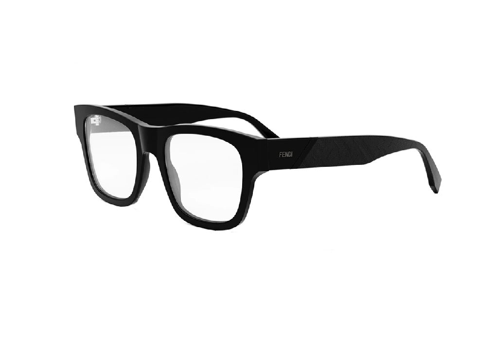 FENDI DIAGONAL FE50089I (001) schwarzes Acetat-Glas