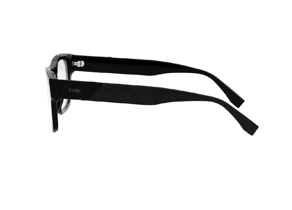 FENDI DIAGONAL FE50089I (001) schwarzes Acetat-Glas