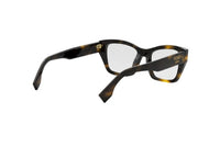 FENDI ROMA FE50118I (052) Unisex-Brillenfassung aus glänzendem Havanna-Acetat