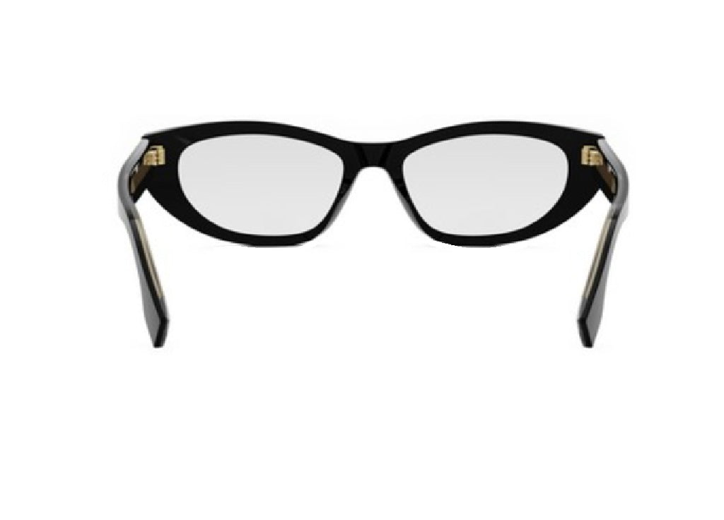 FENDI ROMA FE50119I (001) schwarze Acetat-Cat-Eye-Fassung