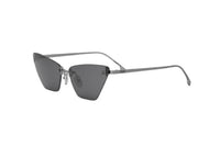 FENDI First Crystal FE4160US (14A) silberne Cat-Eye-Sonnenbrille mit grauen Gläsern