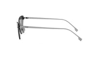 FENDI First Crystal FE4160US (14A) silberne Cat-Eye-Sonnenbrille mit grauen Gläsern