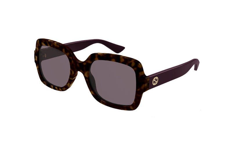 GUCCI GG1337S (009) Havana SUNGLASSES with purple lenses