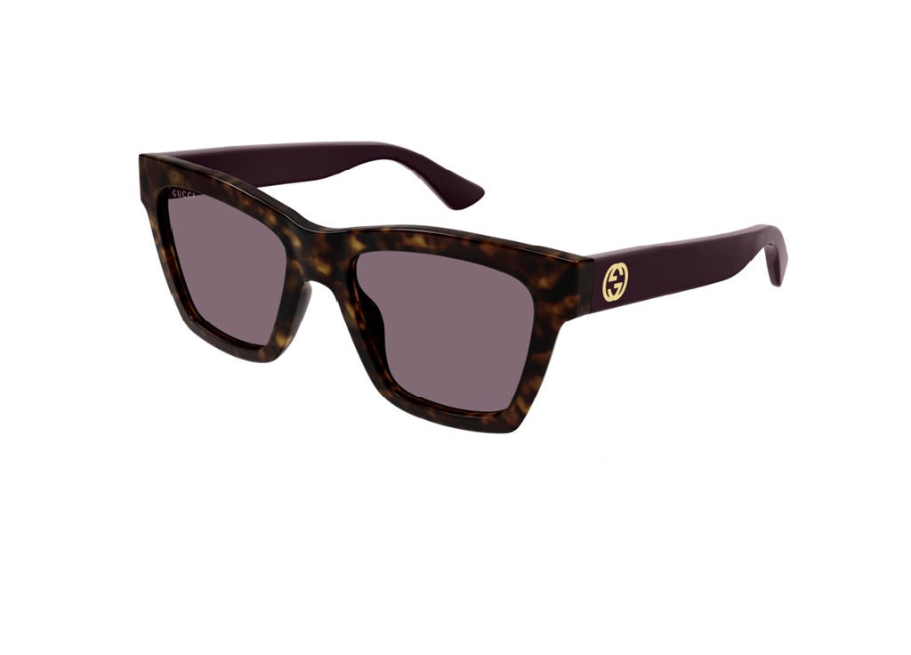 GUCCI GG1714S (007) Havana SUNGLASSES with purple lenses