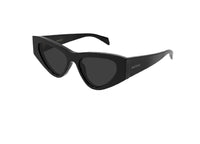 OCCHIALI DA SOLE GUCCI GG2019S (001) cat eye oversize acetato nero con lenti grigie