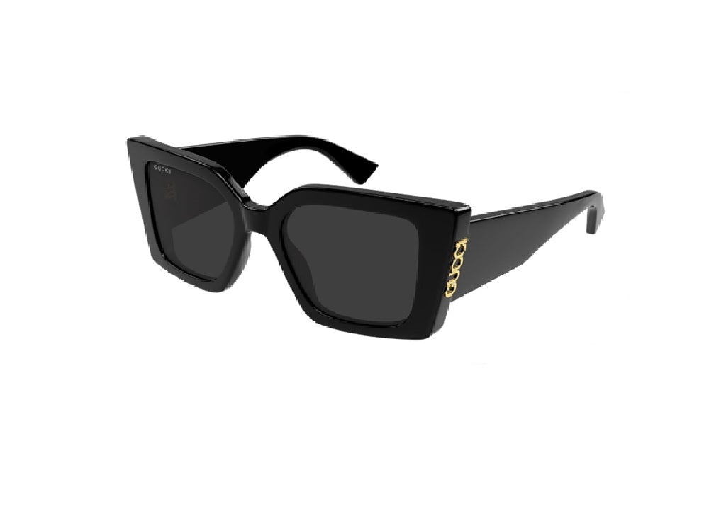 OCCHIALI DA SOLE GUCCI GG2039S (001) oversize acetato nero con lenti grigie