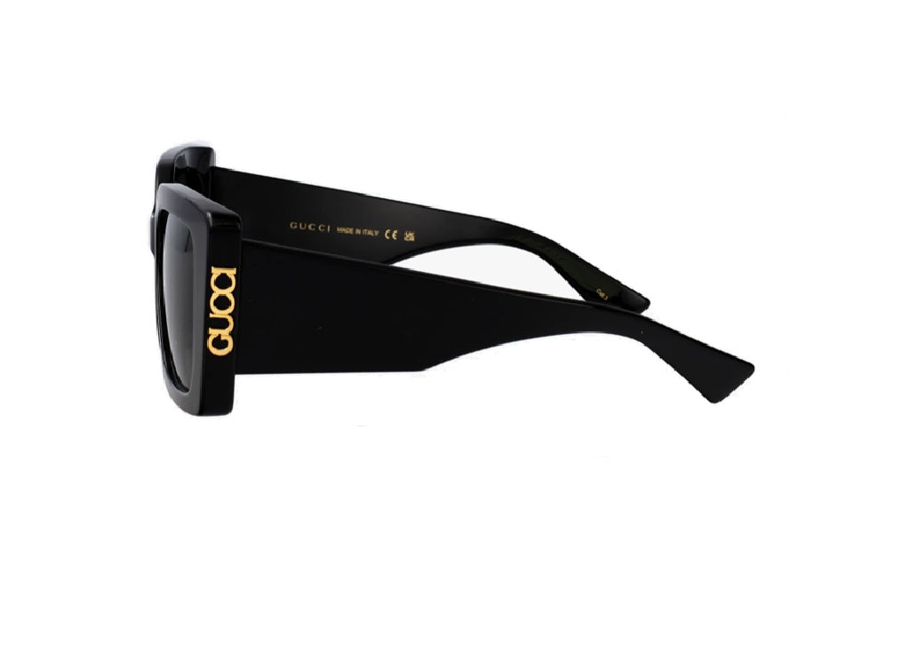 OCCHIALI DA SOLE GUCCI GG2039S (001) oversize acetato nero con lenti grigie