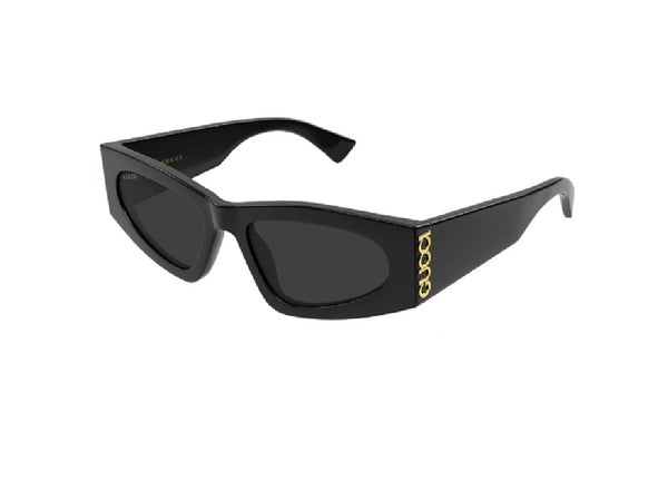 OCCHIALI DA SOLE GUCCI GG2040S (001) cat eye acetato nero con lenti grigie