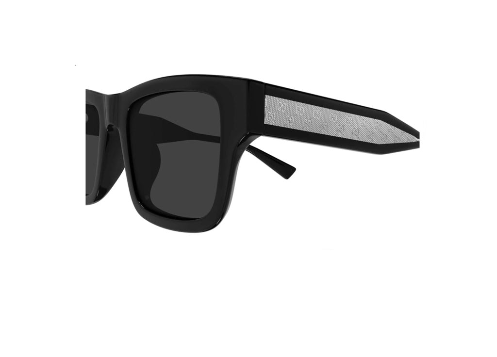 GUCCI Sonnenbrille GG2072SA (001) schwarzes Acetat mit grauen Gläsern