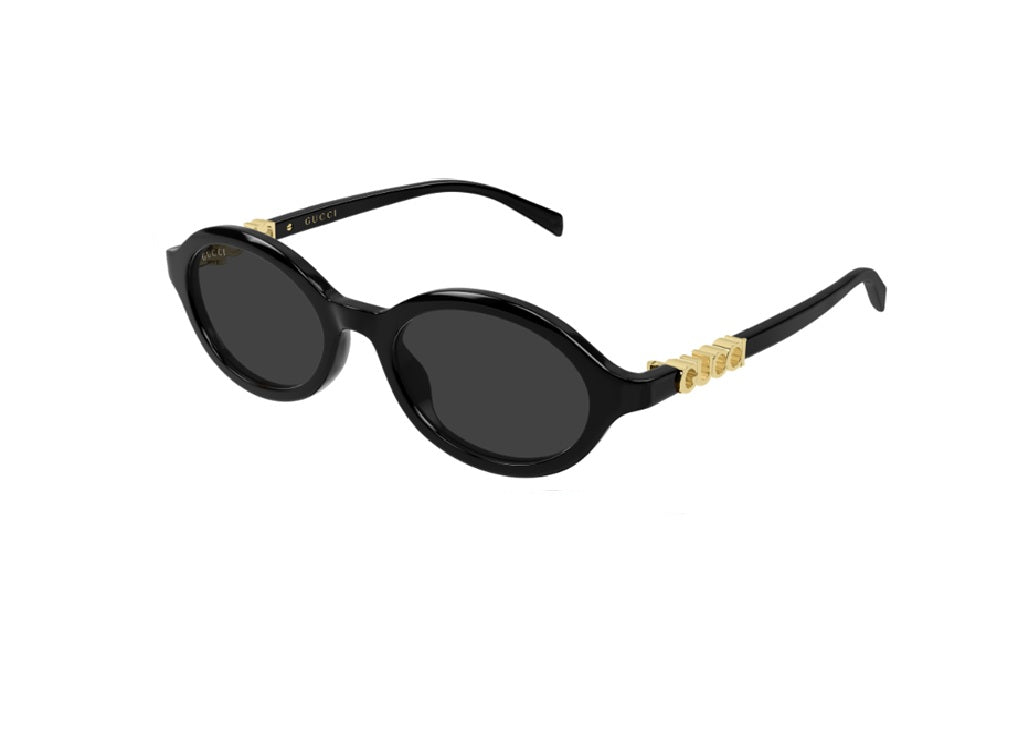 SONNENBRILLE GUCCI GG2153S (001) schwarzes Azetat mit grauen Gläsern