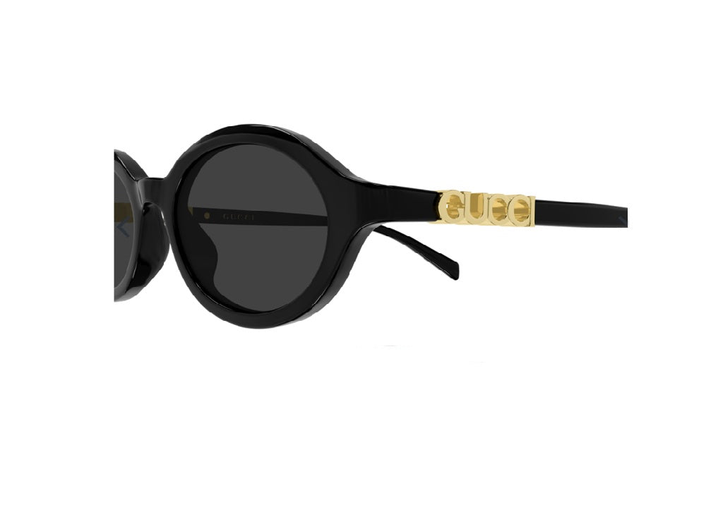 SONNENBRILLE GUCCI GG2153S (001) schwarzes Azetat mit grauen Gläsern