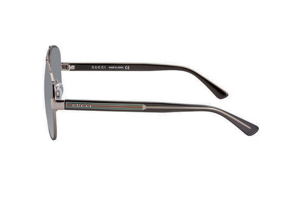 OCCHIALI DA SOLE GUCCI GG0528S (007) polarizzato in metallo grigio con lenti grigie