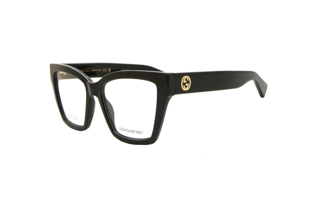 GUCCI GG1715O (001) montatura da vista da donna in iniettato nero