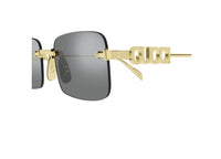 GUCCI SUNGLASSES GG1808S (003) gold with grey lenses and logo on the temples