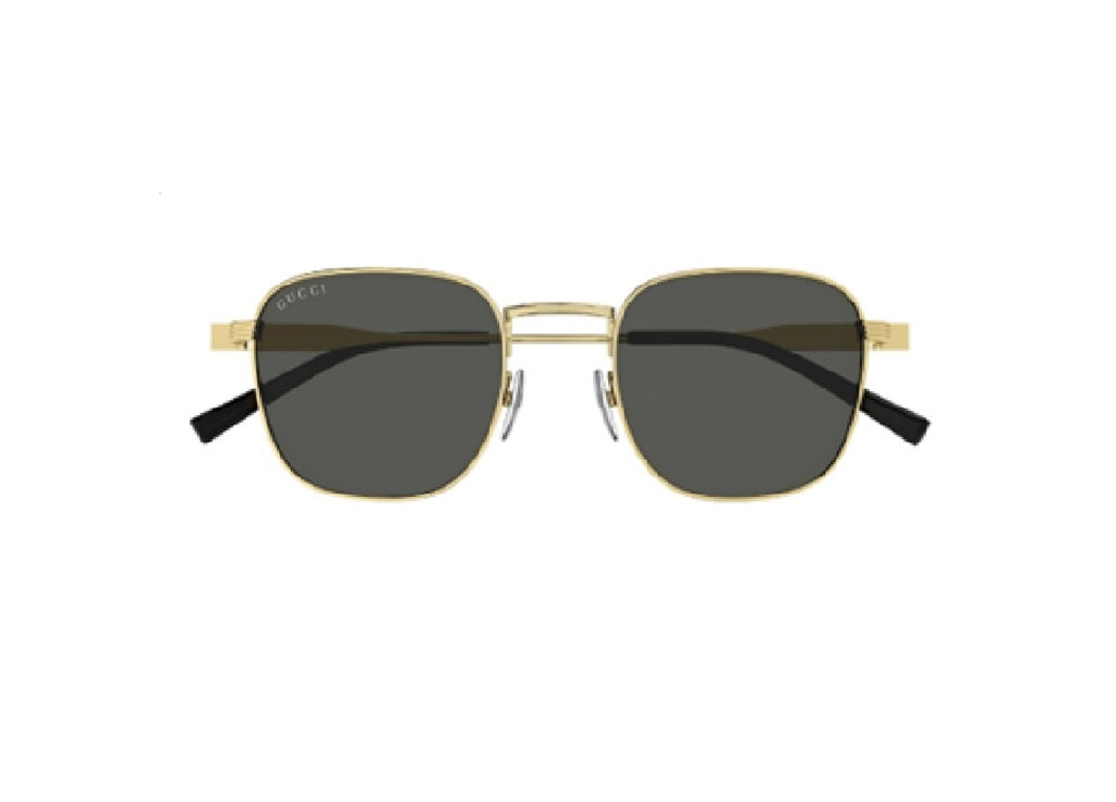 GUCCI GG1876S (001) unisex gold sunglasses with grey lenses