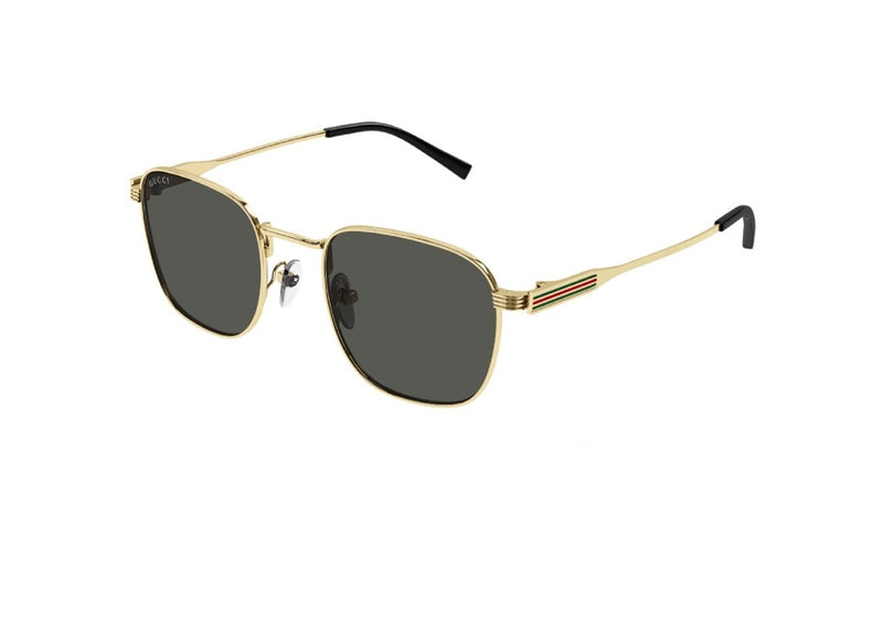 GUCCI GG1876S (001) unisex gold sunglasses with grey lenses