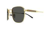 GUCCI GG1876S (001) unisex gold sunglasses with grey lenses
