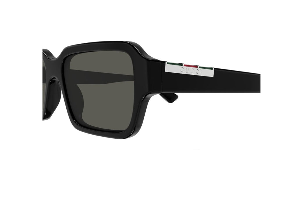 GUCCI GG1887S (001) SUNGLASSES in black acetate with grey lenses