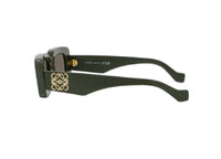 OCCHIALI DA SOLE LOEWE ANAGRAM LW40160I (96E) geometrici verde lucido con lenti marroni