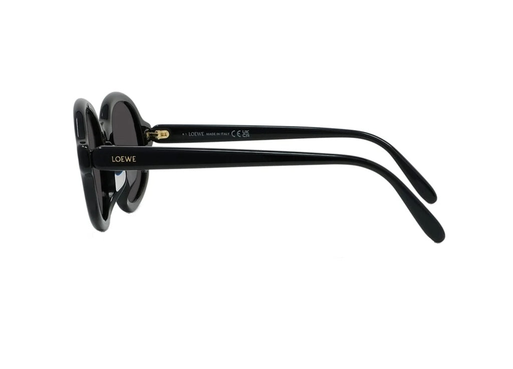 OCCHIALI DA SOLE LOEWE SLIM LW40184U (01A) acetato nero e lenti grigie