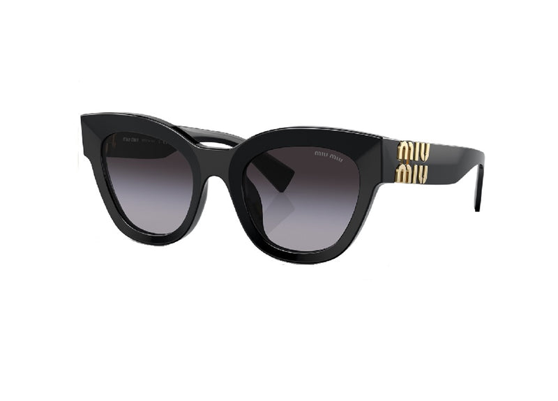 MIU MIU SUNGLASSES MU 01YS (1AB5D1) black with grey gradient lenses