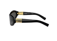 OCCHIALI DA SOLE MIU MIU MU 14ZS (16K08Z) acetato nero e lenti grigie
