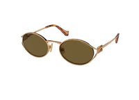 OCCHIALI DA SOLE MIU MIU MU 52YS (7OE01T) in metallo color oro e lenti marrone