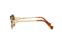 OCCHIALI DA SOLE MIU MIU MU 52YS (7OE01T) in metallo color oro e lenti marrone