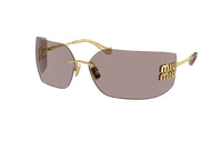 MIU MIU Sonnenbrille MU 54YS (5AK06I) geometrisch, gold und lila braun