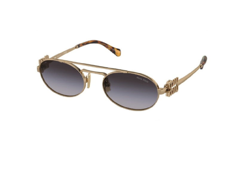 MIU MIU MU54ZS (7OE5D1) SUNGLASSES gold with gray lenses