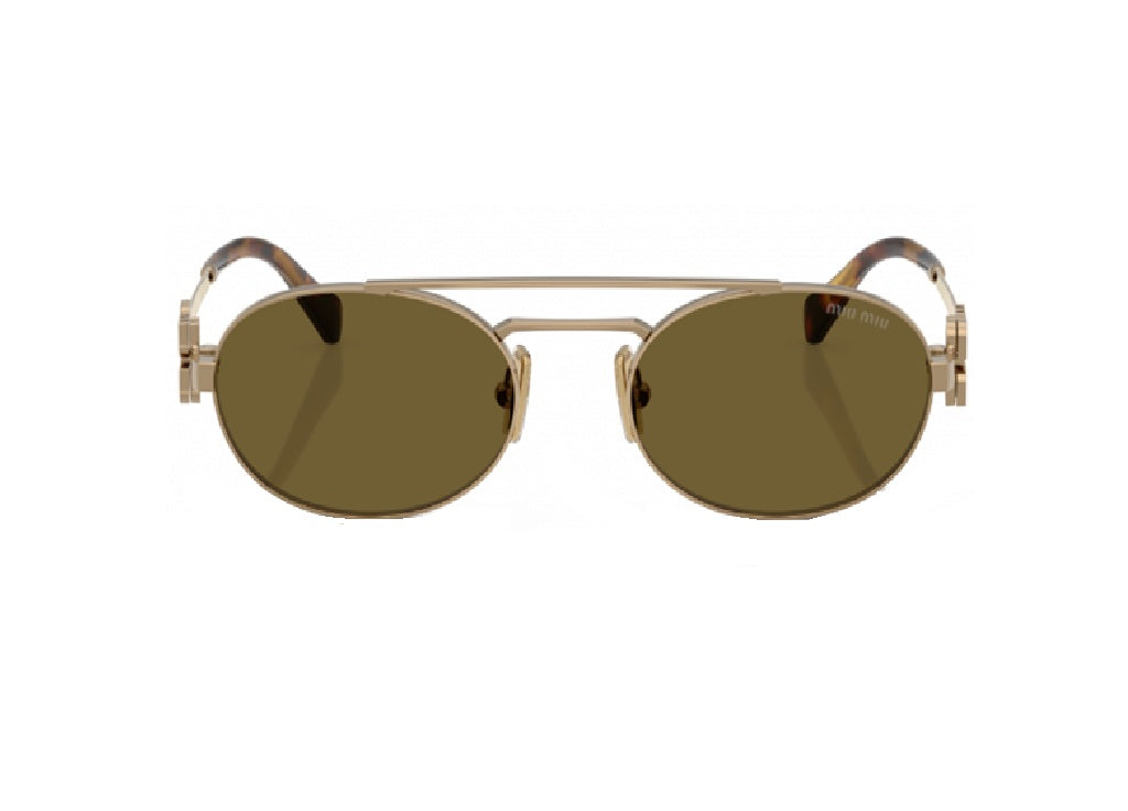 OCCHIALI DA SOLE MIU MIU MU54ZS (7OE09Z) oro con lenti marroni