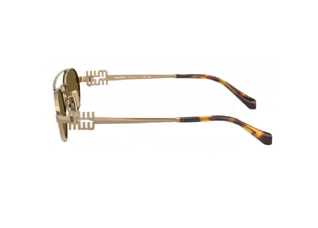 OCCHIALI DA SOLE MIU MIU MU54ZS (7OE09Z) oro con lenti marroni