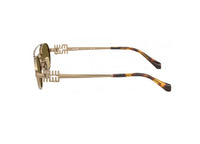 OCCHIALI DA SOLE MIU MIU MU54ZS (7OE09Z) oro con lenti marroni