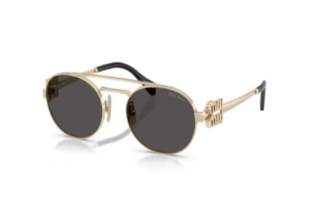 MIU MIU MU54ZS (ZVN70D) SUNGLASSES pale gold brown silver