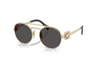 MIU MIU MU54ZS (ZVN70D) SUNGLASSES pale gold brown silver