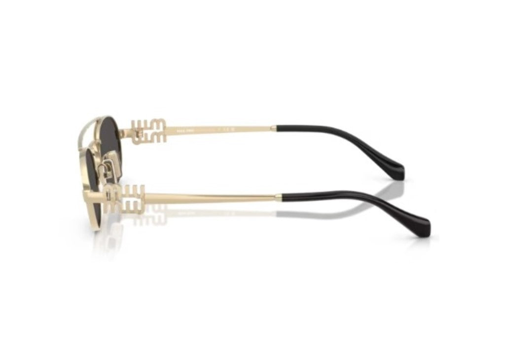 MIU MIU MU54ZS (ZVN70D) SUNGLASSES pale gold brown silver