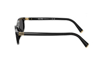 OCCHIALI DA SOLE MIU MIU MU A06S (16K08Z) in acetato nero e lenti grigie