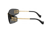 OCCHIALI DA SOLE MIU MIU MU A51S (5AK5S0) in metallo color oro e lenti grigio scuro