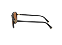 OCCHIALI DA SOLE MIU MIU MU B01S (16K90Q) in acetato nero e lenti marrone