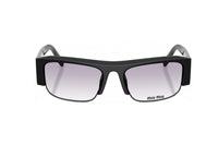 MIU MIU Sonnenbrille MU B07S (16K04O) schwarz mit transparent grau verlaufenden Gläsern