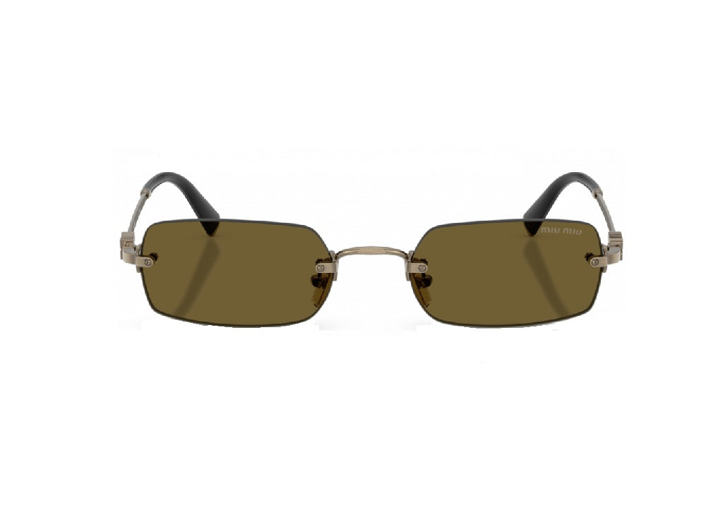 OCCHIALI DA SOLE MIU MIU MU B50S (26C09Z) oro con lenti marrone scuro