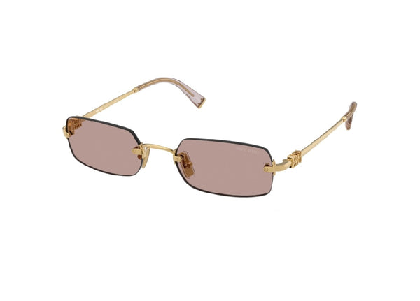 OCCHIALI DA SOLE MIU MIU MU B50S  (5AK20I) in metallo oro viola 52 mm