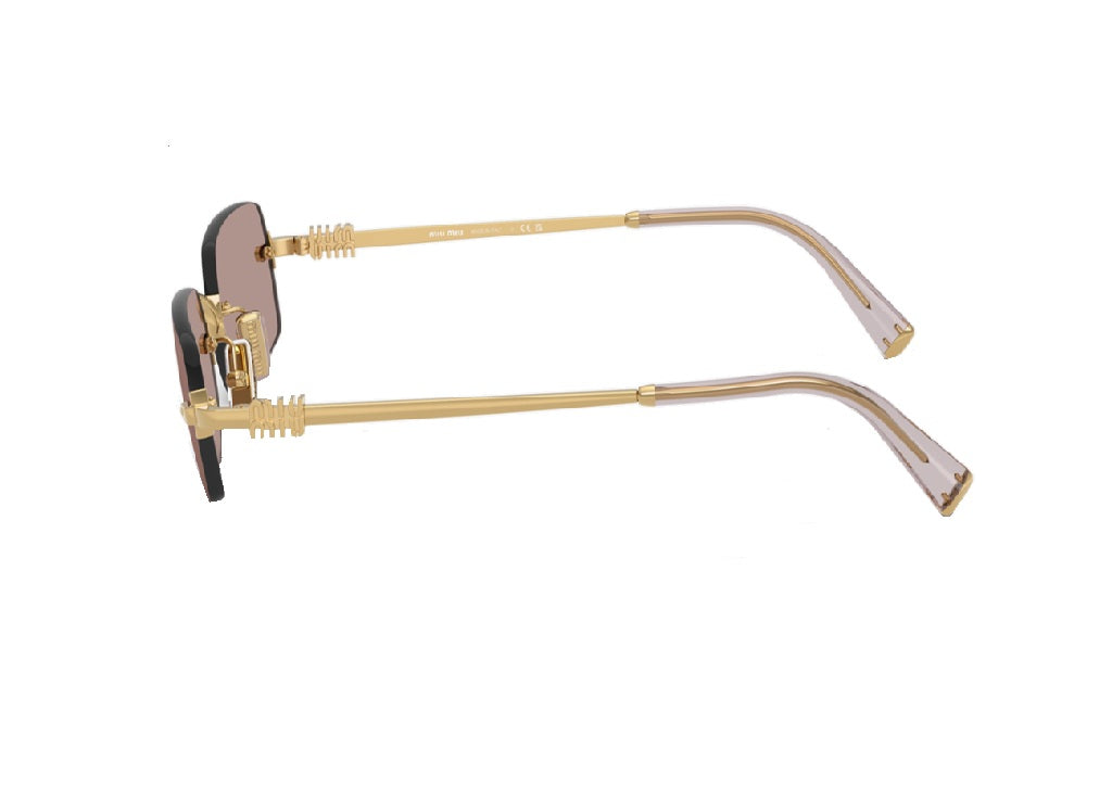 MIU MIU MU B50S (5AK20I) SUNGLASSES in purple gold metal